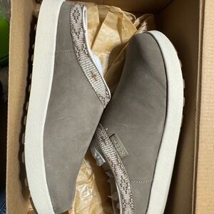 Women's Gray Slip-On Shoes